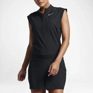 NWT NIKE GOLF Romper One Piece Dri-Fit Black Activewear Athletic Medium